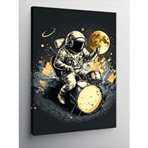 Kanvas Tablo Baterist Astronot 50x70 cm