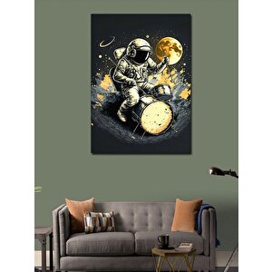 Kanvas Tablo Baterist Astronot 50x70 cm