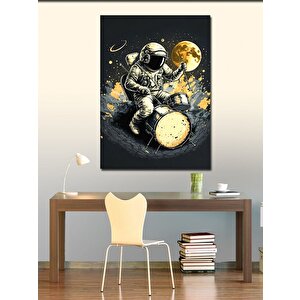 Kanvas Tablo Baterist Astronot 50x70 cm