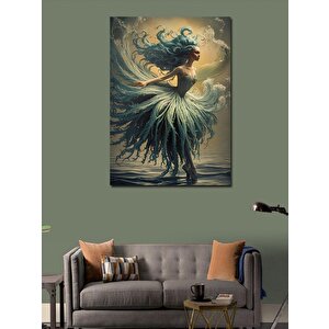 Kanvas Tablo Denizdeki Peri Kız 70x100 cm