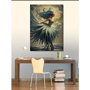 Kanvas Tablo Denizdeki Peri Kız 70x100 cm