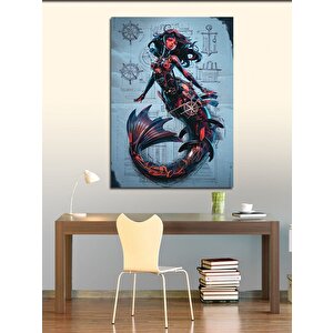 Kanvas Tablo Siren Deniz Kızı 70x100 cm