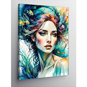 Kanvas Tablo Denizin İçindeki Kız 50x70 cm