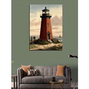 Kanvas Tablo Kızıl Deniz Feneri 70x100 cm