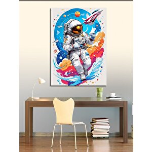 Kanvas Tablo Astronot Ve Mekiği 100x140 cm