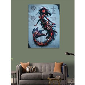 Kanvas Tablo Siren Deniz Kızı 50x70 cm