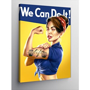 Kanvas Tablo Gym Temalı Kadın 70x100 cm