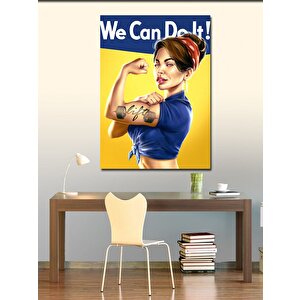 Kanvas Tablo Gym Temalı Kadın 100x140 cm