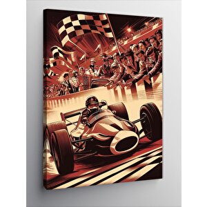 Kanvas Tablo Formula 1 Yarışı 50x70 cm