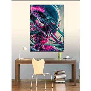 Kanvas Tablo Renkli Uzaylı 100x140 cm