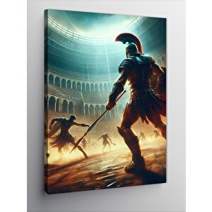 Kanvas Tablo Arenadaki Gladyatör 70x100 cm