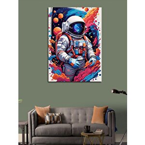 Kanvas Tablo Astranot Ve Gezegenler 70x100 cm