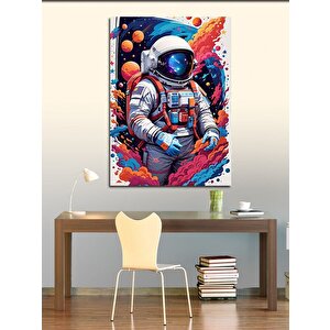 Kanvas Tablo Astranot Ve Gezegenler 70x100 cm