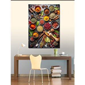 Kanvas Tablo Baharatlar Mutfak Temalı 50x70 cm