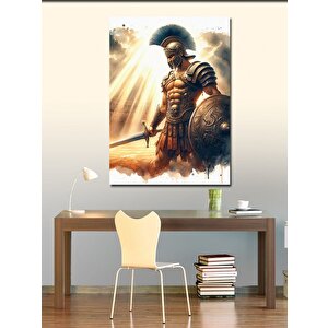 Kanvas Tablo Sulu Boya Gladyatör  100x140 cm