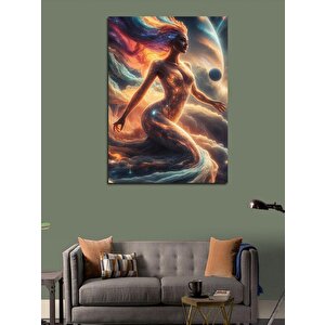 Kanvas Tablo Uzay Ve Kadın 70x100 cm