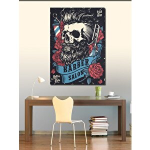 Kanvas Tablo Berber Salonu 100x140 cm