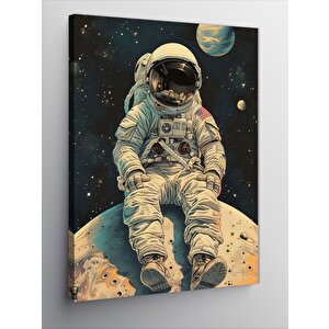 Kanvas Tablo Yalnız Astronot 50x70 cm