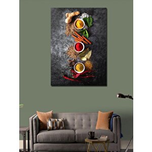 Kanvas Tablo Baharatlar Mutfak Temalı 50x70 cm