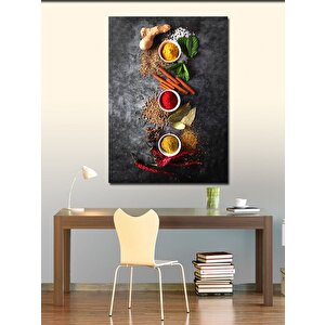 Kanvas Tablo Baharatlar Mutfak Temalı 70x100 cm