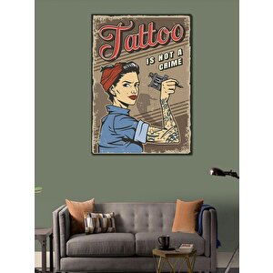 Kanvas Tablo Dövme Temalı 100x140 cm