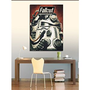 Kanvas Tablo Fallout Savaş Kaskı 100x140 cm