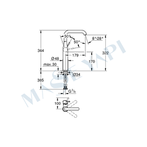 Essence Tek Kumandalı Lavabo Bataryası Xl Phantom Black - 24170kf1