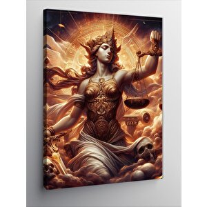 Kanvas Tablo Adalet Tanrıçası Themis 100x140 cm