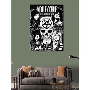 Kanvas Tablo Mötley Crüe Müzik Grubu 100x140 cm