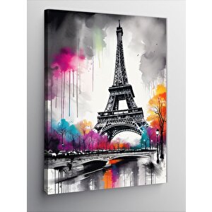 Kanvas Tablo Paris Eyfel Kulesi 100x140 cm