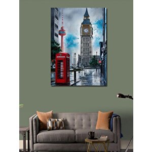 Kanvas Tablo İngiltere Saat Kulesi 70x100 cm