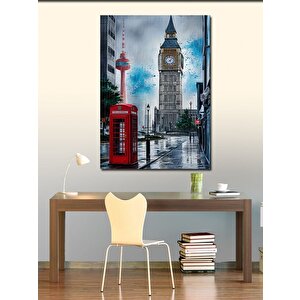 Kanvas Tablo İngiltere Saat Kulesi 70x100 cm