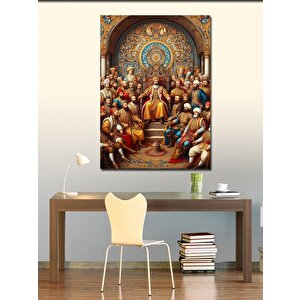 Kanvas Tablo Padişah Ve Vezirleri 50x70 cm