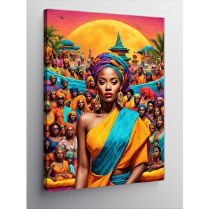 Kanvas Tablo Afrikalı Kadınlar 50x70 cm