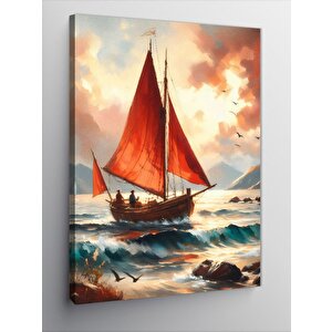 Kanvas Tablo Sandaldaki İnsanlar 70x100 cm