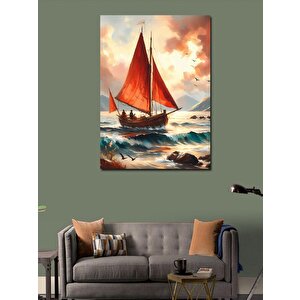Kanvas Tablo Sandaldaki İnsanlar 70x100 cm