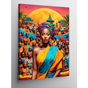 Kanvas Tablo Afrikalı Kadınlar 100x140 cm