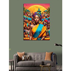 Kanvas Tablo Afrikalı Kadınlar 100x140 cm