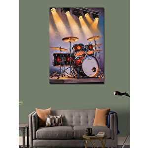 Kanvas Tablo Sahne Ve Bateri 50x70 cm