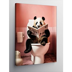 Kanvas Tablo Pandanın Tuvalet Keyfi