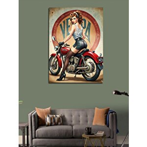 Kanvas Tablo Harley Ve Kadın 100x140 cm