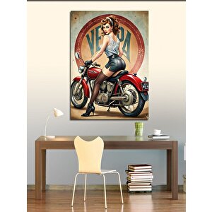 Kanvas Tablo Harley Ve Kadın 100x140 cm