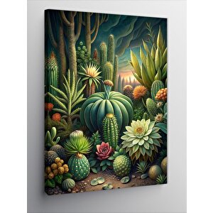 Kanvas Tablo Kaktüsler 50x70 cm