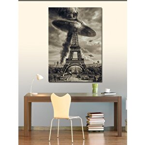 Kanvas Tablo Ufo Ve Heykel Kulesi 70x100 cm
