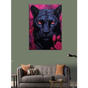 Kanvas Tablo Siyah Panter 50x70 cm