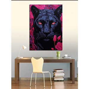 Kanvas Tablo Siyah Panter 50x70 cm