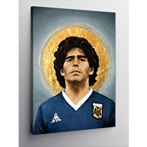 Kanvas Tablo Maradona Futbolcu