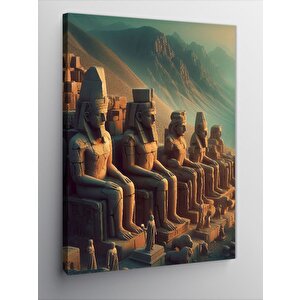 Kanvas Tablo Nemrut Krallar Tanrıların Tahtı 100x140 cm