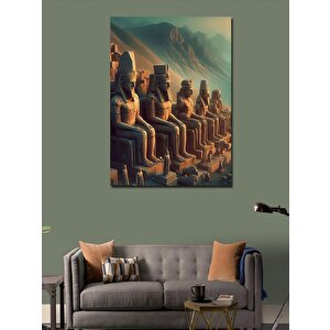 Kanvas Tablo Nemrut Krallar Tanrıların Tahtı 100x140 cm