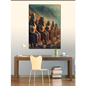 Kanvas Tablo Nemrut Krallar Tanrıların Tahtı 100x140 cm